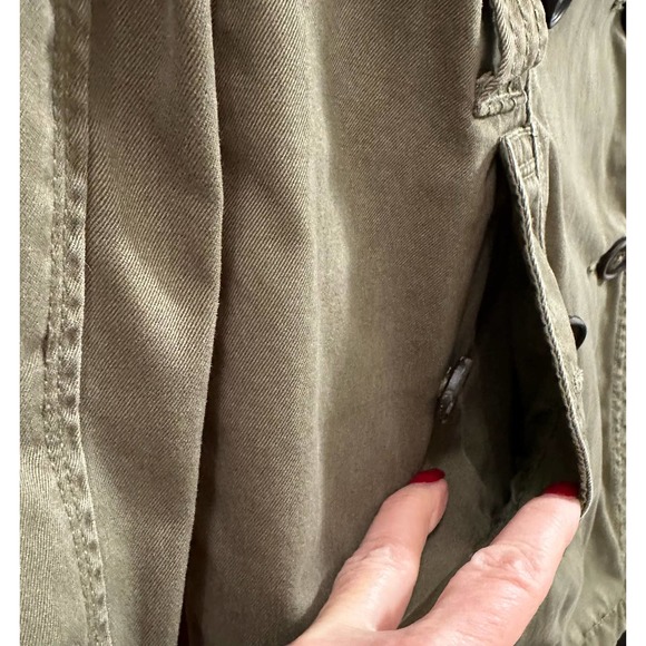 Pre-loved American Eagle Women’s Sz Small Green Army Jacket - Picture 7 of 16